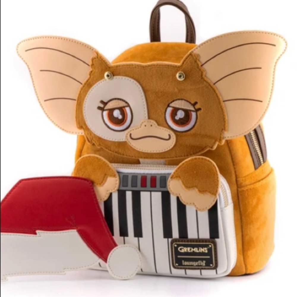Loungefly Set Gremlins Gizmo Holiday Keyboard Cosplay Mini Chibi Backpack/Wallet - Picture 3 of 14